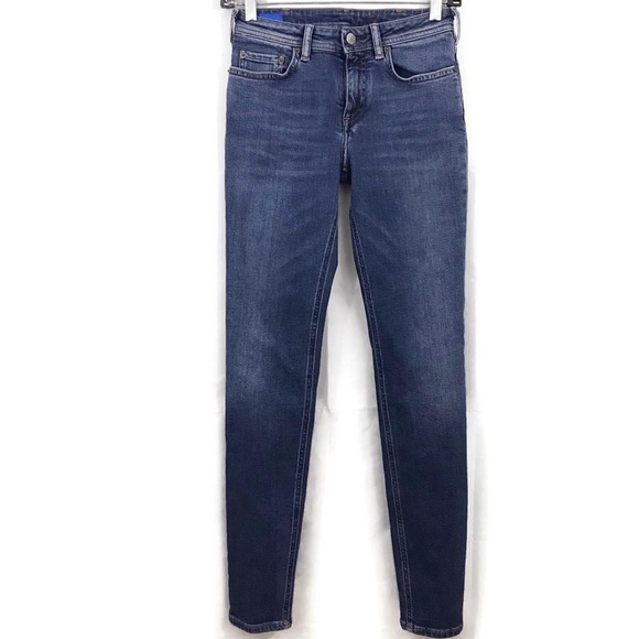 Acne Studios Denim - Acne Studios Bla Konst Skinny Climb Mid Jeans